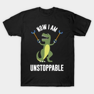 T Rex I am unstopable Funny T Rex Gift T-Shirt